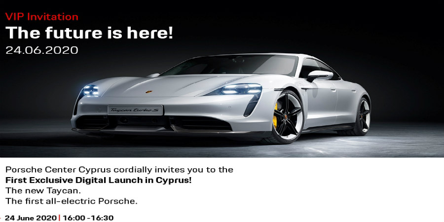 Δηλώστε συμμετοχή στην πρώτη διαδικτυακή παρουσίαση της Porsche Taycan στις 24 Ιουνίου